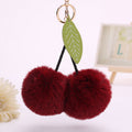 Cerise – Fluffy Cherry Pom Pom Bag Charm Keychain