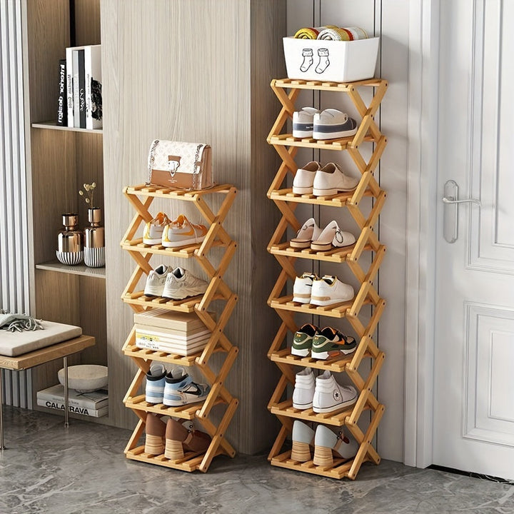 Smart Bamboo Shoe Rack – Compact and Practical for the Entryway