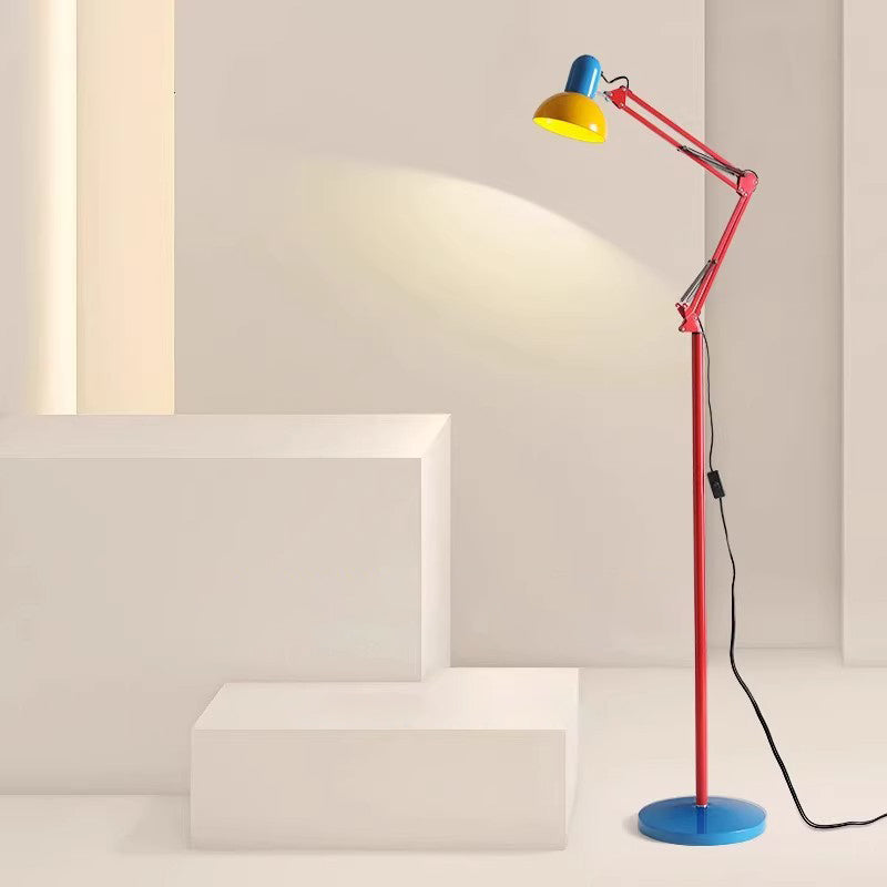 Modern Simplicity Iron Half-Circle 1-Light Standing Floor Lamp for Bedroom