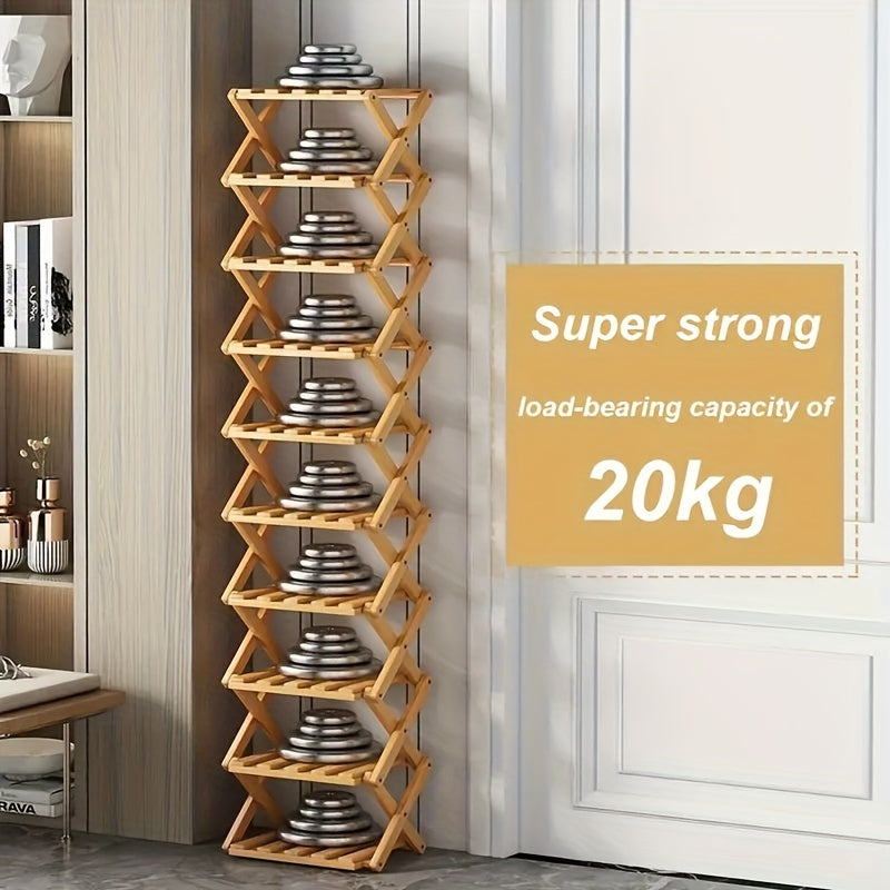 Smart Bamboo Shoe Rack – Compact and Practical for the Entryway