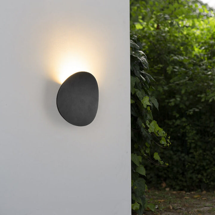 Minimalist Round 1-Light Source LED Indoor Outdoor Wall Lamp