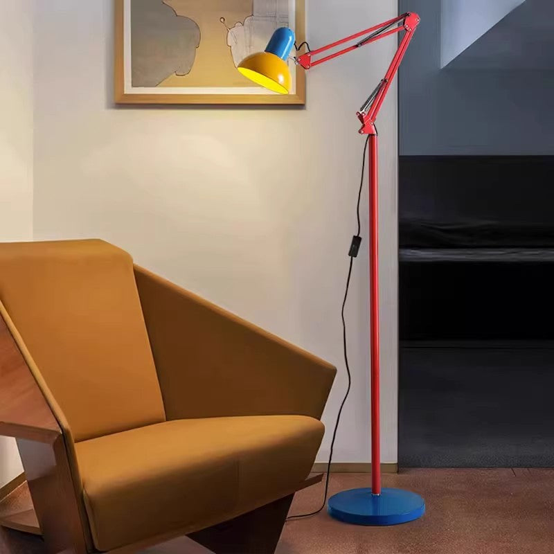 Modern Simplicity Iron Half-Circle 1-Light Standing Floor Lamp for Bedroom