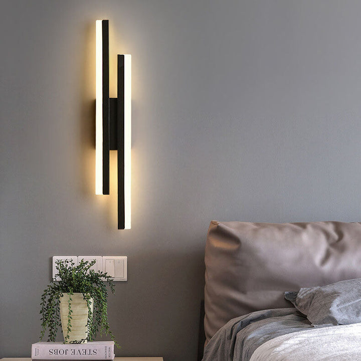 Modern Minimalist Lines Iron Acrylic LED Wall Lamp