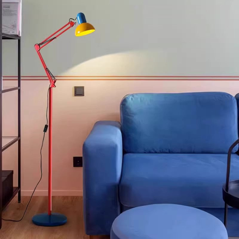 Modern Simplicity Iron Half-Circle 1-Light Standing Floor Lamp for Bedroom