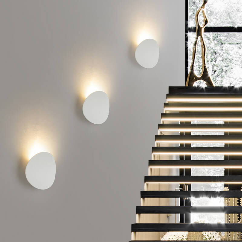 Minimalist Round 1-Light Source LED Indoor Outdoor Wall Lamp