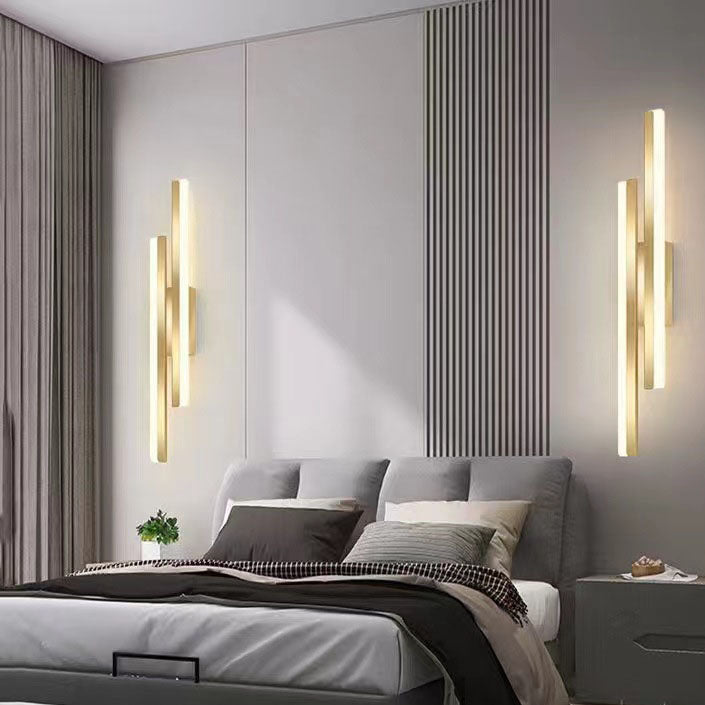 Modern Minimalist Lines Iron Acrylic LED Wall Lamp