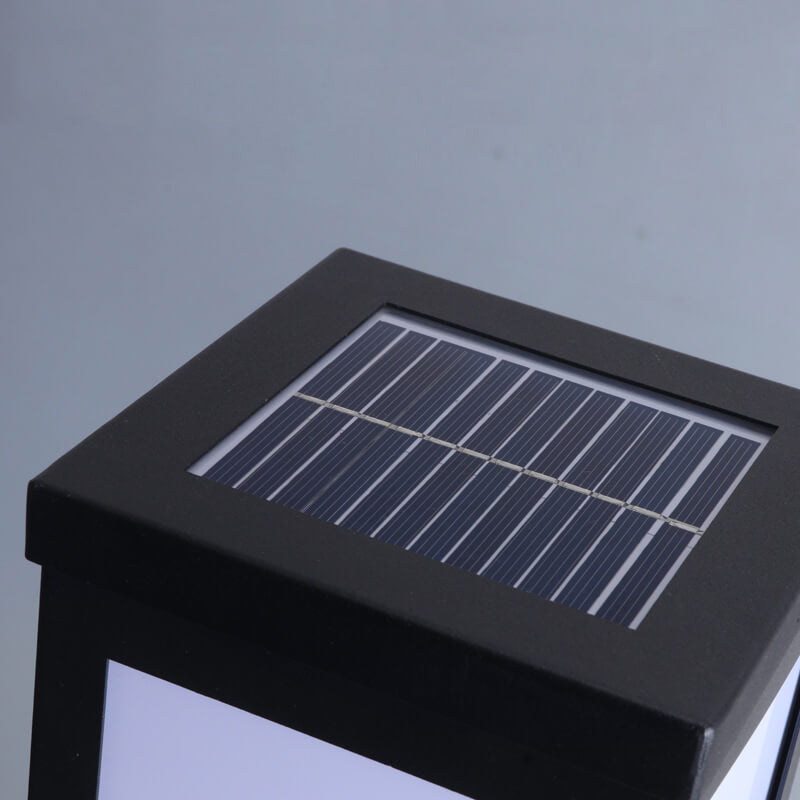 Modern solar cell grass mat square column outdoor waterproof road lamp