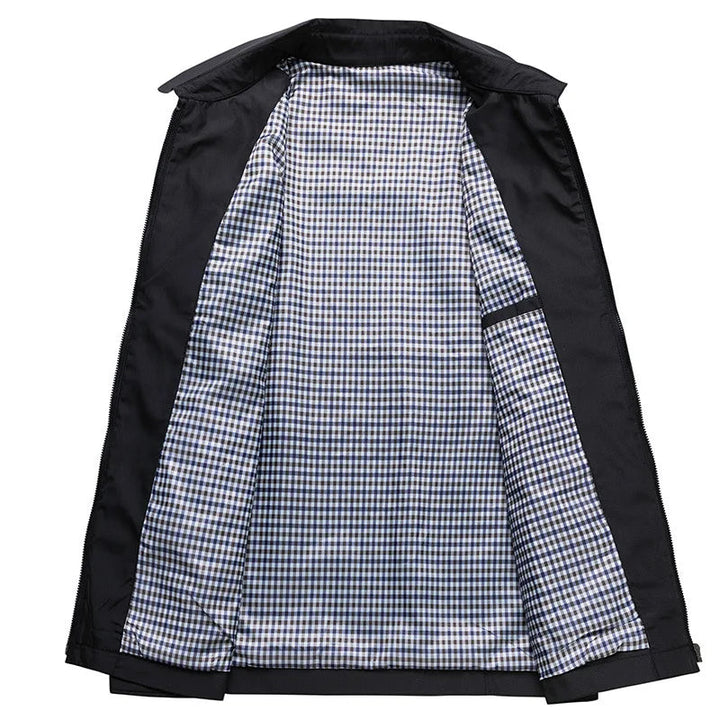 Minimalist Zipper Front Casual Summer Jacket for Men