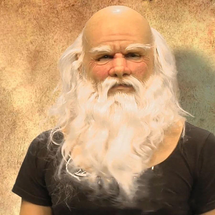 Premium Realistic Latex Transformation Mask with Detailed Beard