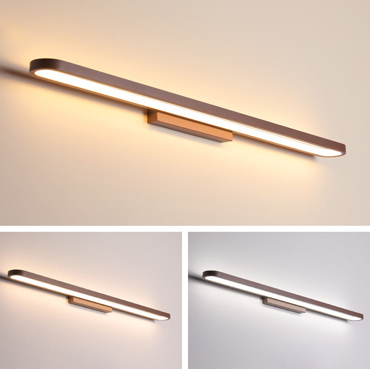 Modern Minimalist Circular Aluminum Vanity Light LED Mirror Front Wall Lamp for Bathroom
