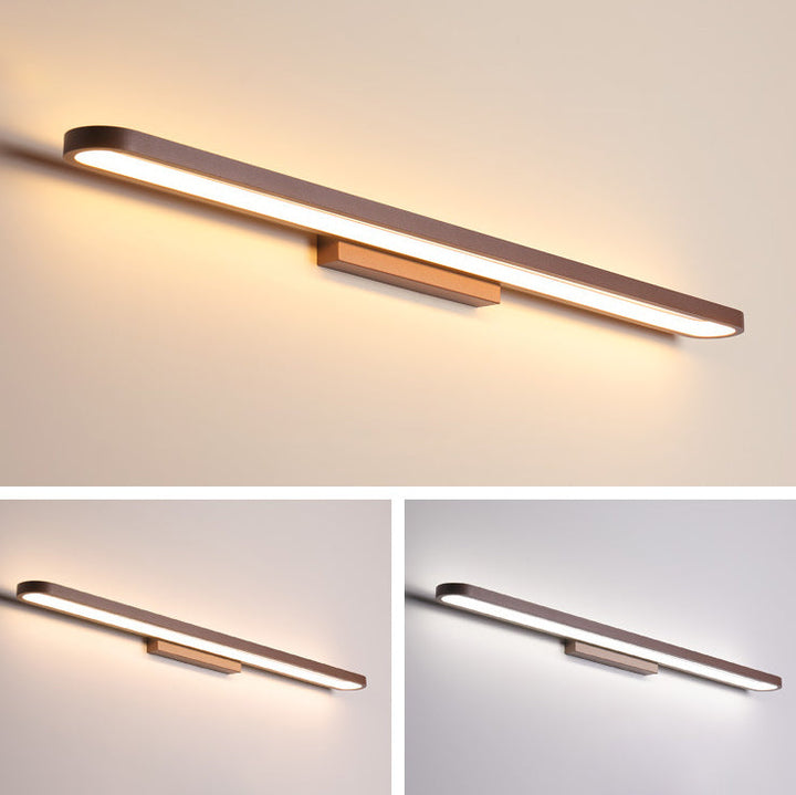 Modern Minimalist Circular Aluminum Vanity Light LED Mirror Front Wall Lamp for Bathroom