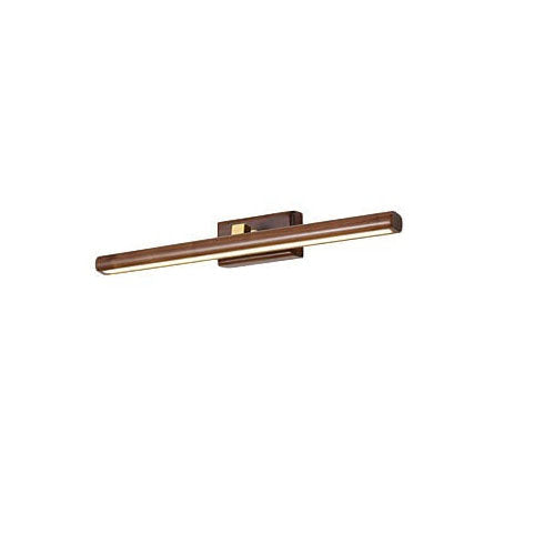 Nordic Minimalist Wooden Copper Cylinder LED Bathroom Mirror Wall Lamp for Living Room & Bathroom