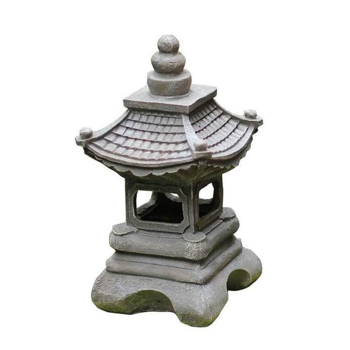 Japanese Zen Solar Waterproof Pagoda Stone LED Outdoor Garden Decoration Landscape Lighting