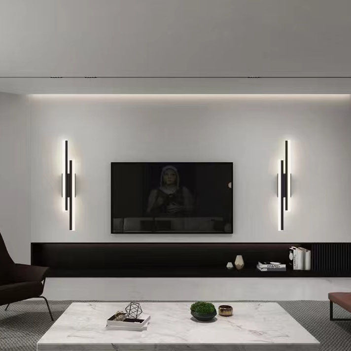 Modern Minimalist Lines Iron Acrylic LED Wall Lamp