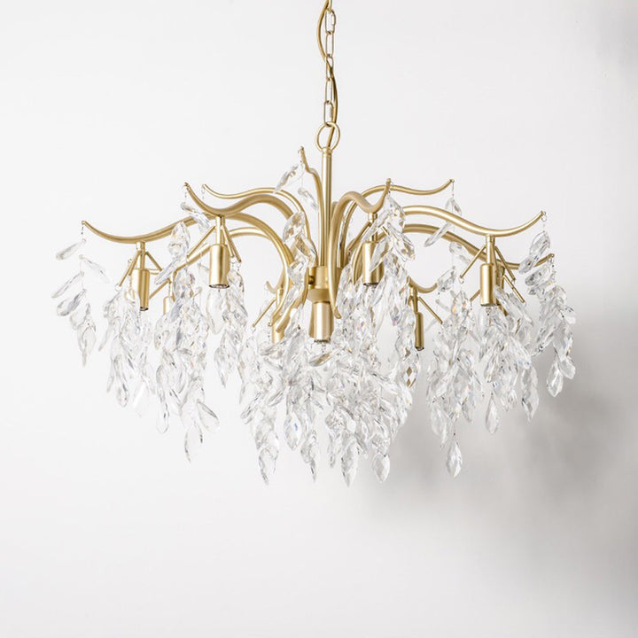 Kristy Luxe Wisteria Flower Crystal Chandelier