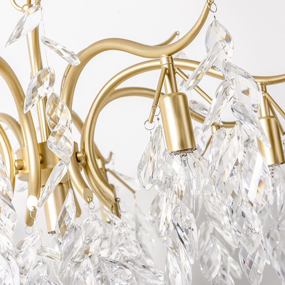 Kristy Luxe Wisteria Flower Crystal Chandelier