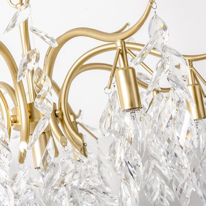 Kristy Luxe Wisteria Flower Crystal Chandelier