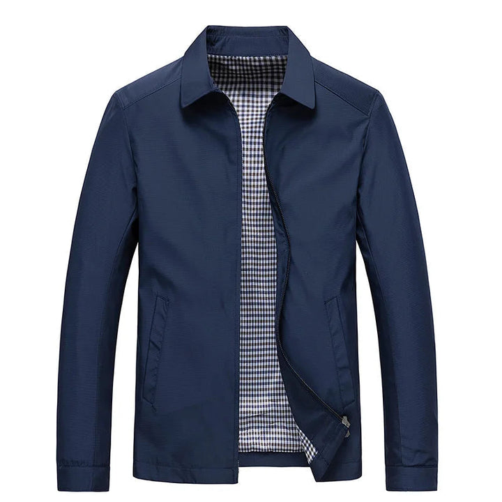 Minimalist Zipper Front Casual Summer Jacket for Men