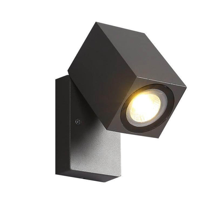 Modern Outdoor Waterproof Square Spotlight Adjustable Angle LED Garden Wall Lamp