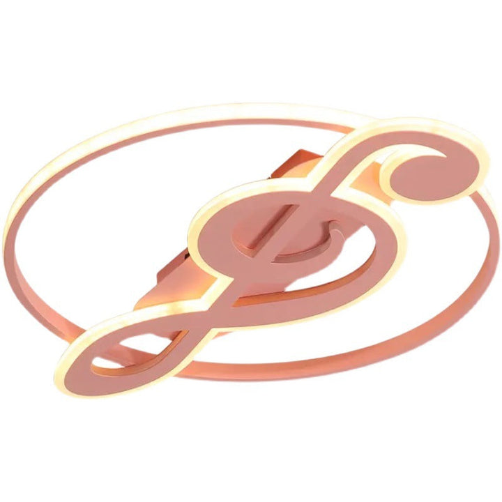 Nordic Creative Music Notes Design LED Ceiling Mounted Lamp