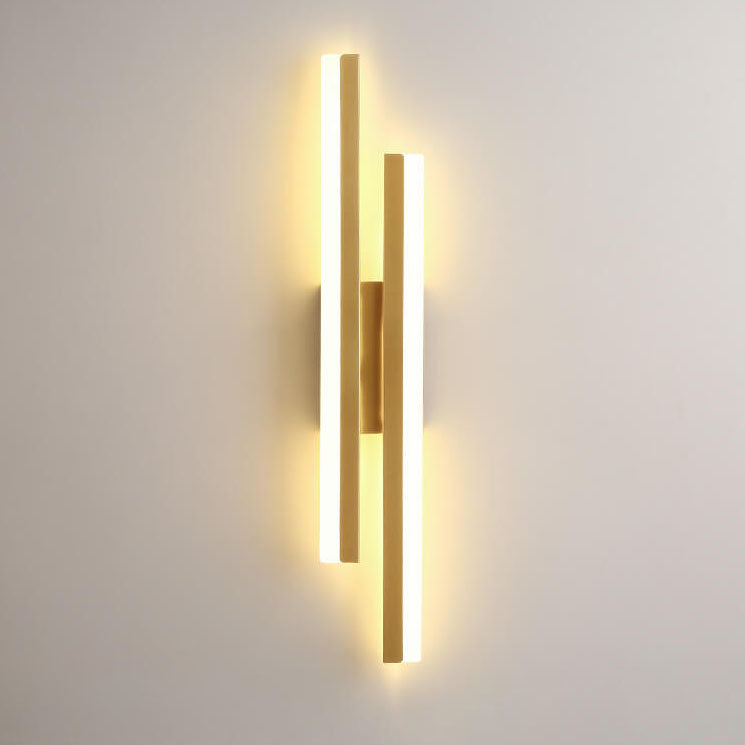 Modern Minimalist Lines Iron Acrylic LED Wall Lamp