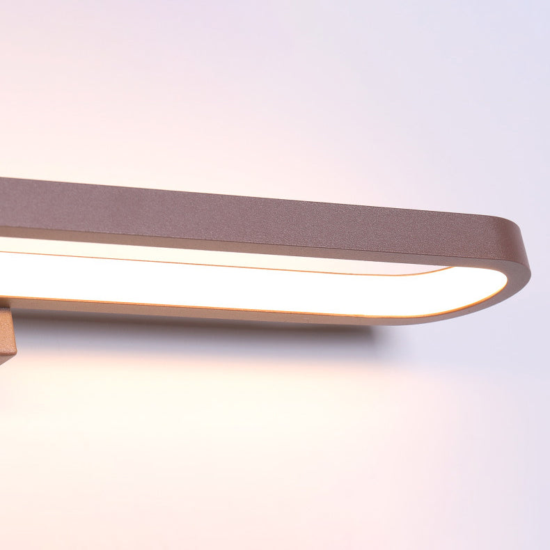 Modern Minimalist Circular Aluminum Vanity Light LED Mirror Front Wall Lamp for Bathroom