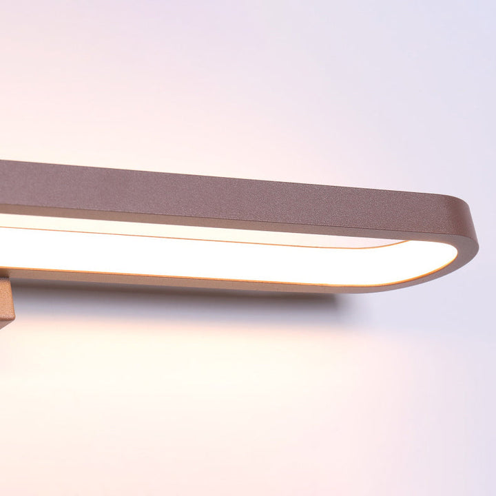 Modern Minimalist Circular Aluminum Vanity Light LED Mirror Front Wall Lamp for Bathroom