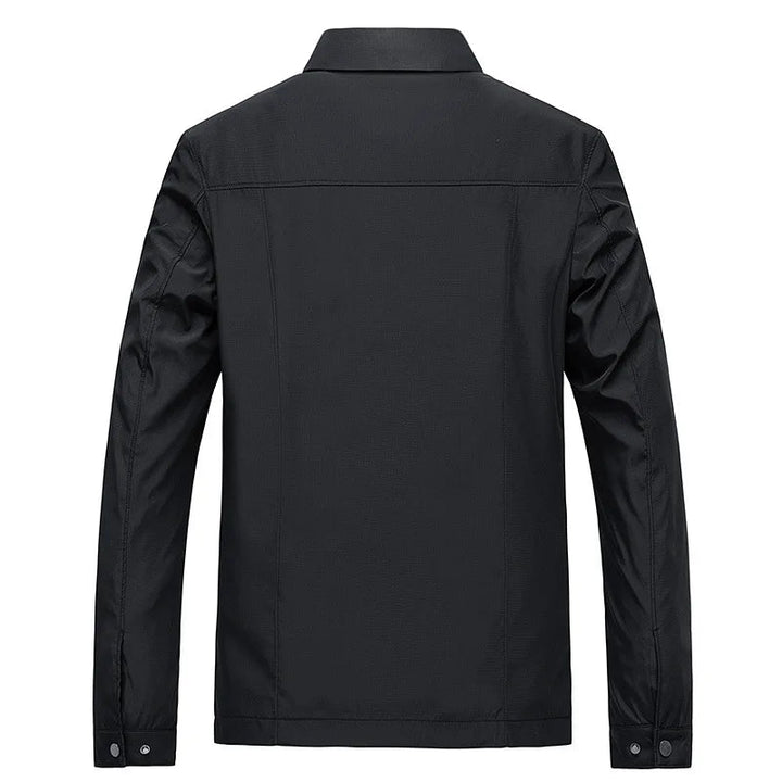 Minimalist Zipper Front Casual Summer Jacket for Men