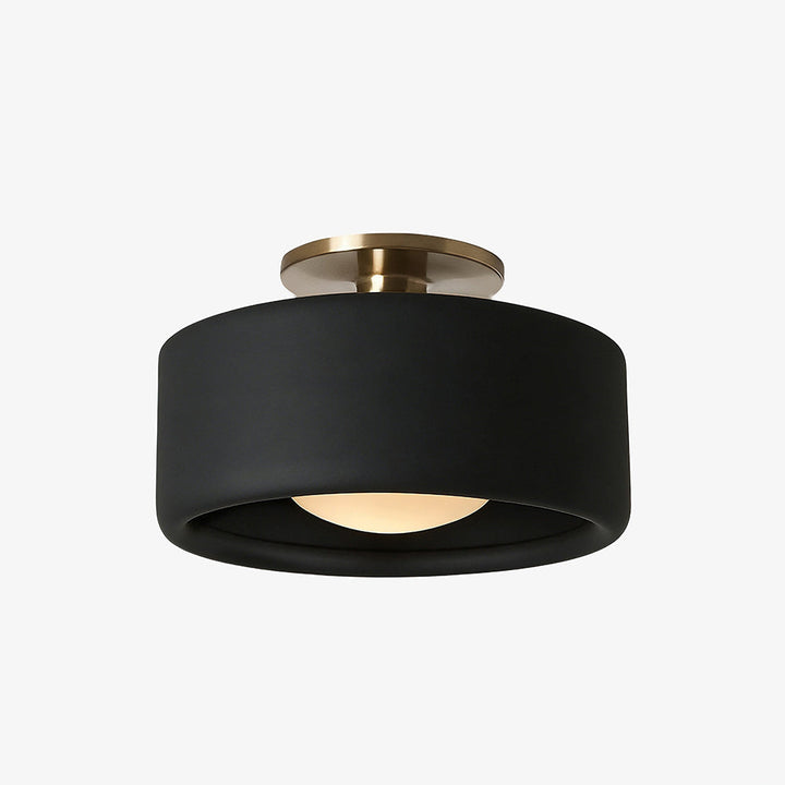 Modern Porcelain Semi Flush Mount Ceiling Light