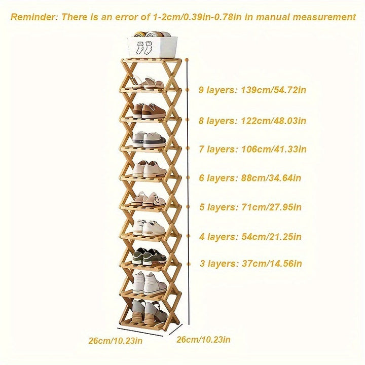 Smart Bamboo Shoe Rack – Compact and Practical for the Entryway