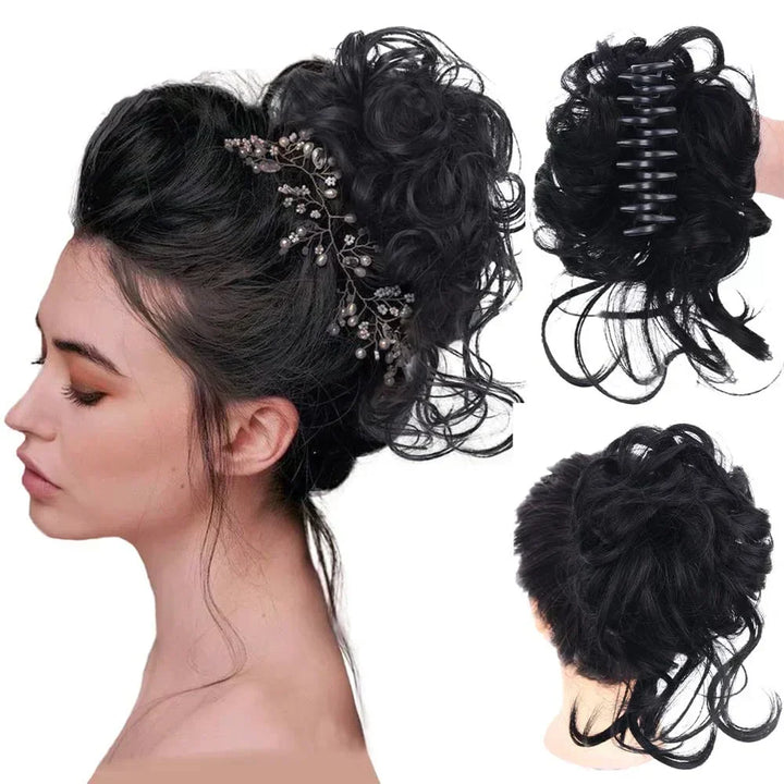 Volumizing Curly Hair Clip-In Bun – Instant Volume and Natural Curls