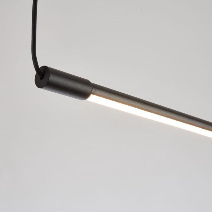 Zynar Minimalistic Linear Pendant Light, Black