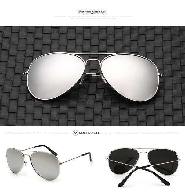 Premium Polarized Pilot Aviator Sunglasses with UV400 Protection