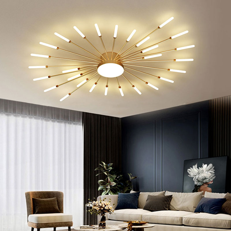 Wesley Modern Home Decoration Firework LED Ceiling Lamp