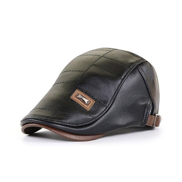 FlatCap - Retro Men's Leather Beret Hat (Buy 1 Get 1 FREE)