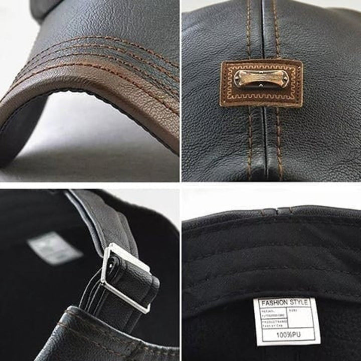 FlatCap - Retro Men's Leather Beret Hat (Buy 1 Get 1 FREE)