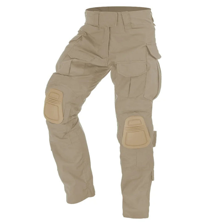 Men's Tactical Cargo Trousers with Integrated Knee Pads – Camouflage