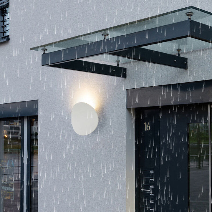 Minimalist Round 1-Light Source LED Indoor Outdoor Wall Lamp