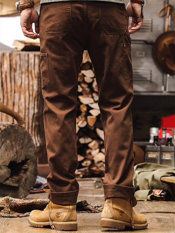 Classic Utility Straight Leg Cargo Pants for Men