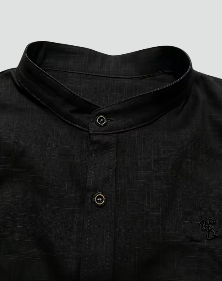 Men's Linen Short Sleeve Shirt Slim Fit