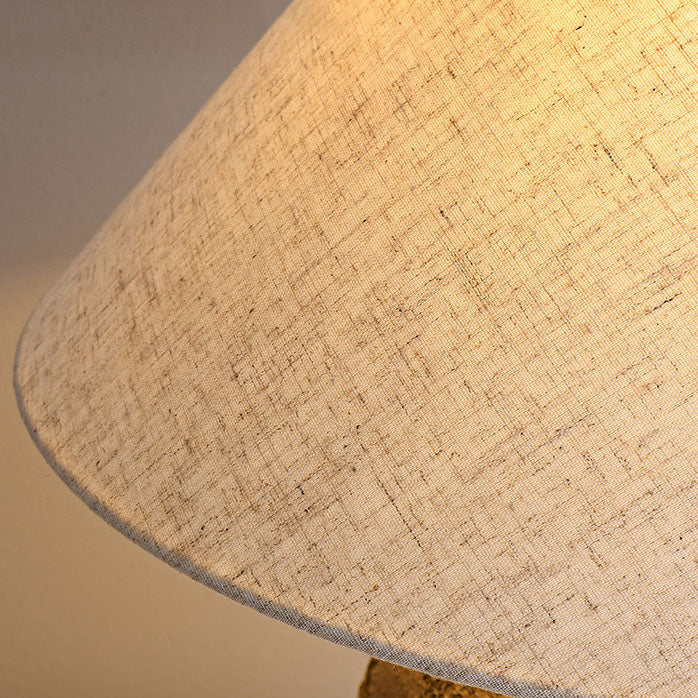 Modern Shabby Chic Fabric Ceramic Jar 1-Light Source Table Lamp for Bedroom