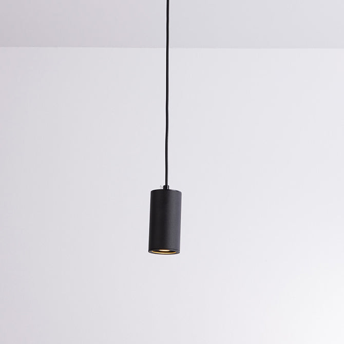 Modern Minimalist Column Iron Mini 1-Light Pendant Lamp for Living Room