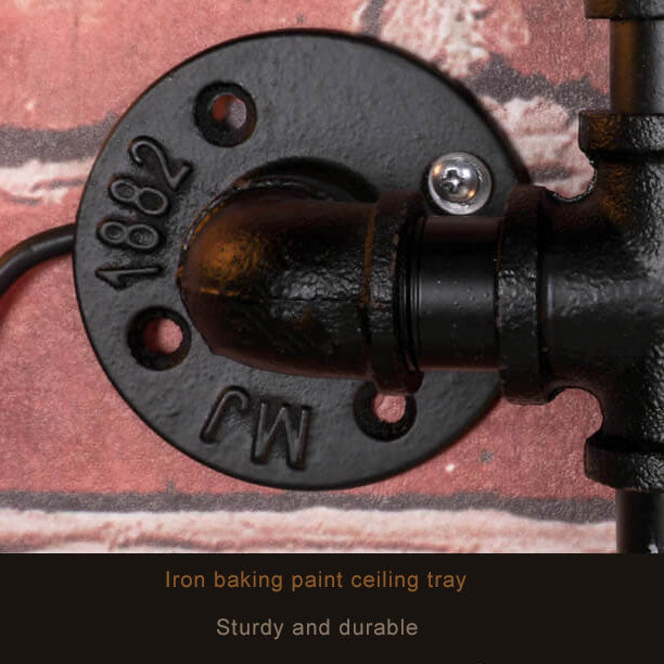 Industrial Labyrinth Pipe 5-Light Wall Lamp