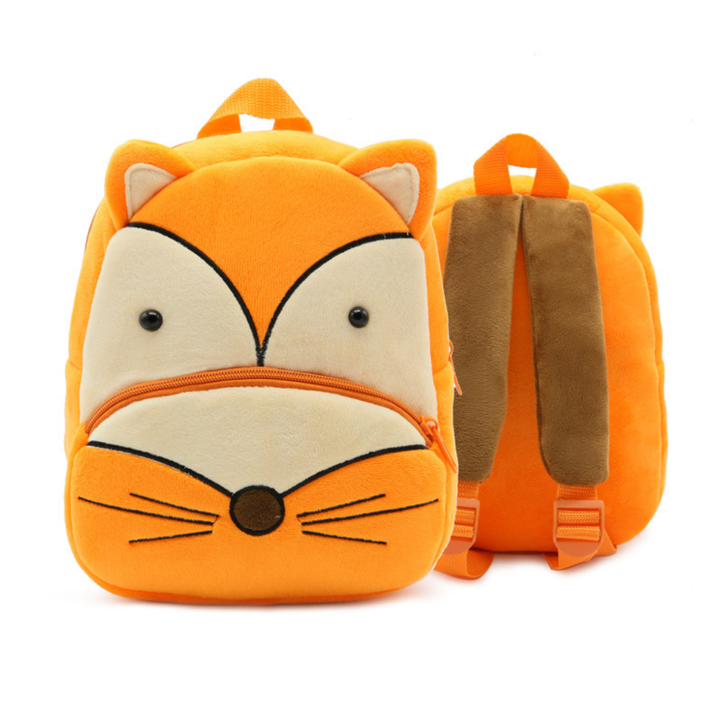 Plush Animal Character Backpack for Kids – Cute Cartoon Design