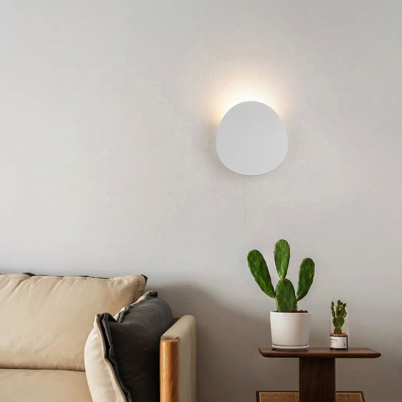 Minimalist Round 1-Light Source LED Indoor Outdoor Wall Lamp