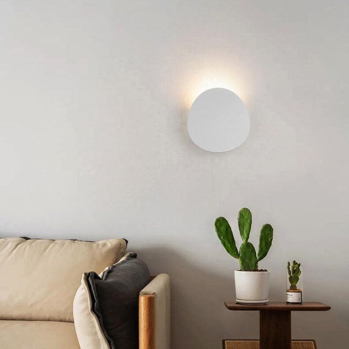 Minimalist Round 1-Light Source LED Indoor Outdoor Wall Lamp