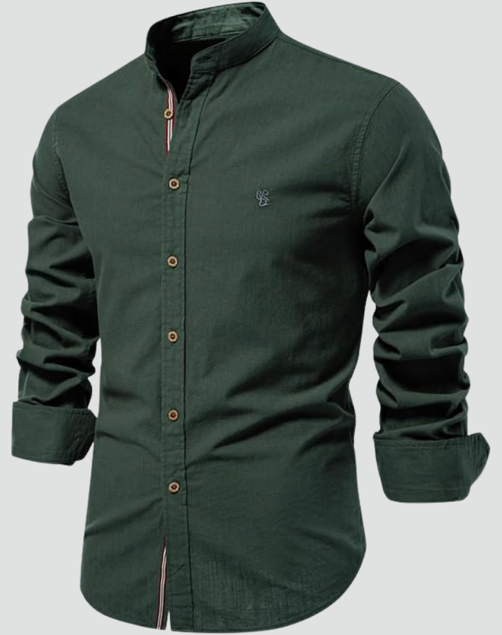 Men's Linen Short Sleeve Shirt Slim Fit