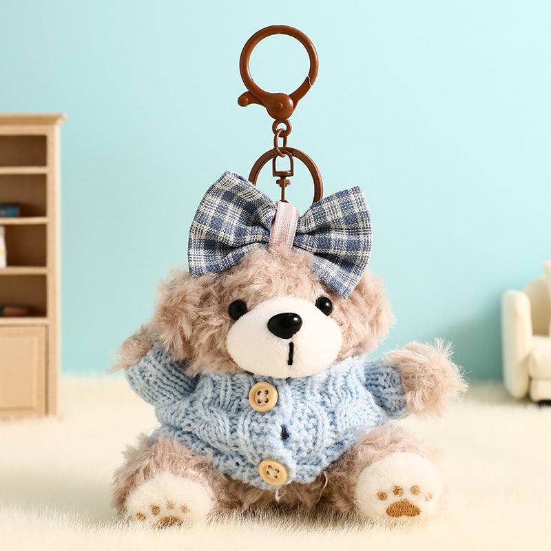 Teddy – Plush Bear Bag Charm, Cute Keychain Accessory