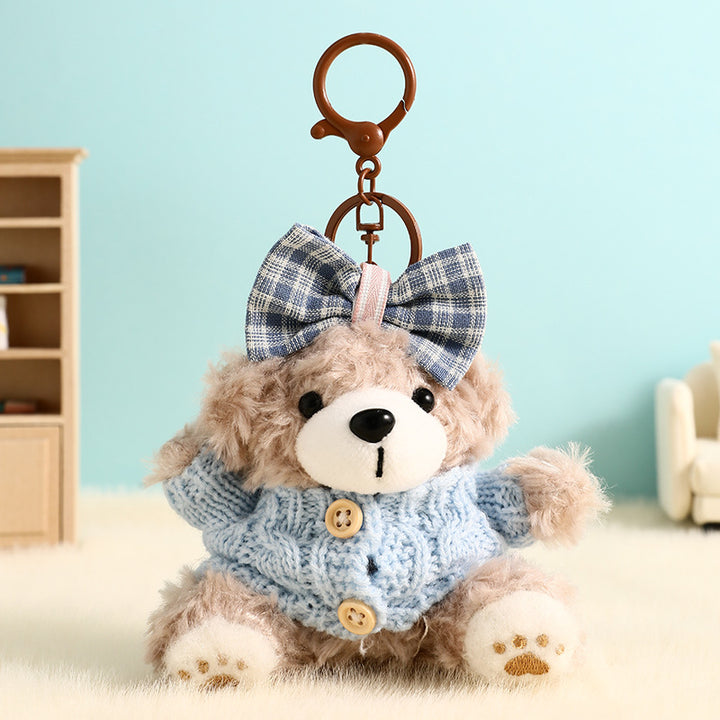 Teddy – Plush Bear Bag Charm, Cute Keychain Accessory