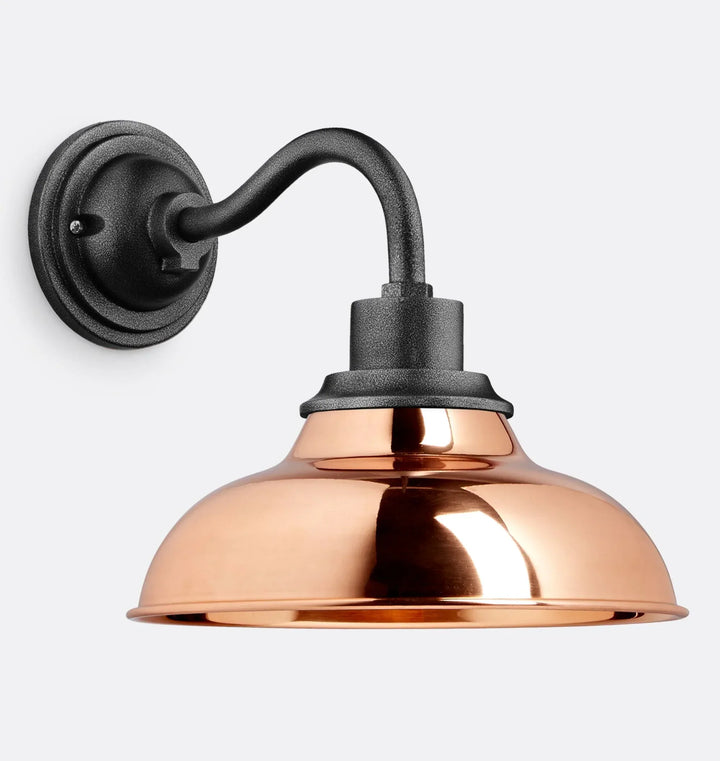 12" Industrial Dome Metal Wall Lamp